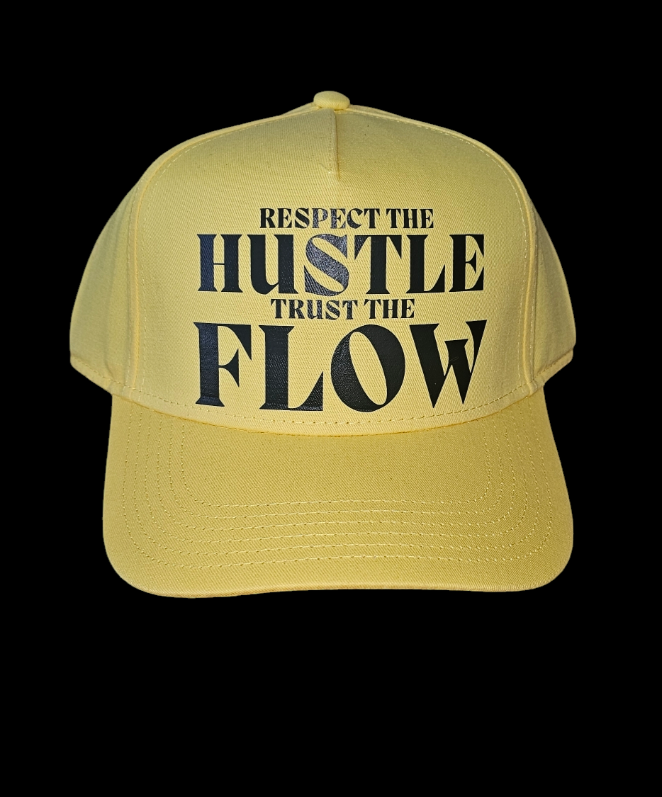 RESPECT THE HUSTLE ~ TRUST THE FLOW. ODDIDODDI. Trucker Hat